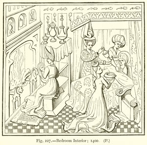 Yatak Odası İç Mekanı; 1400 by English School