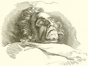 Beethoven ölüm döşeğinde by English School