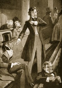 Benjamin Disraeli Meclis'teki ilk konuşmasını yapıyor by English School