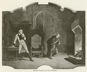 Bernard Mauprat ve Jean Mauprat (gravür) by English School