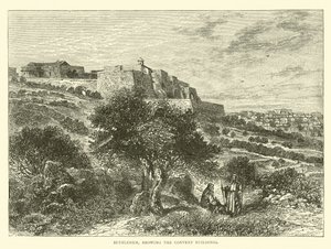 Bethlehem, Manastır Binalarını gösteriyor by English School