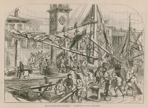 Billingsgate Market, Karaya balık taşımak by English School