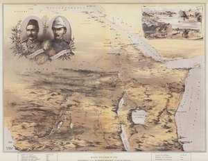 Sudan ve Çevre Ülkelerin Kuş Bakışı Görünümü (chromolitho) by English School