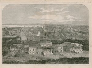 Ön planda Capitol ile Washington Şehri
