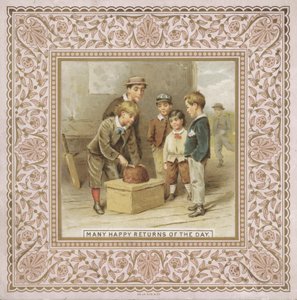Doğum günü kartı (chromolitho) by English School