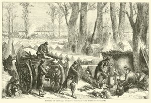 Vincennes ormanında General Ducrots birliklerinin Bivouac, Ekim 1870 by English School