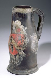 Blackjack sürahisi, 1712 (deri) by English School