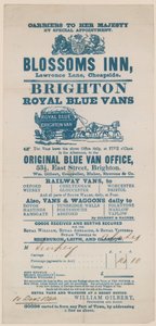 Blossoms Inn, Lawrence Lane, Cheapside, Bill by English School