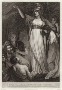 Boadicea Britanyalılara nutuk çekiyor by English School