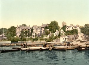 Tekne inişi, Bowness (el renginde fotoğraf) by English School