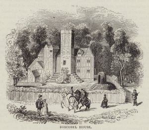 Boscobel Evi (gravür) by English School