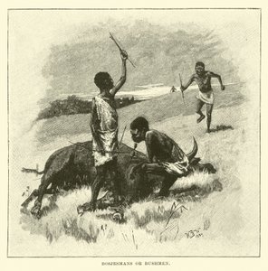 Bosjesmans veya Bushmen by English School