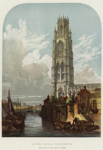 Boston Kilisesi, Lincolnshire (kromolitho) by English School