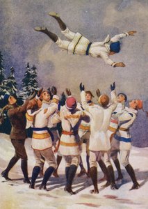 Sıçrayan, Bir Kanada Kış Sporu (renkli taş) by English School