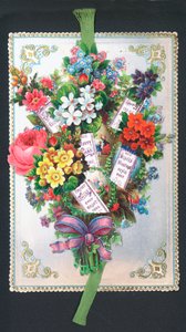 Çiçek buketi, Noel Kartı by English School