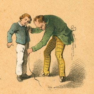 Terzisi tarafından ölçülen çocuk by English School