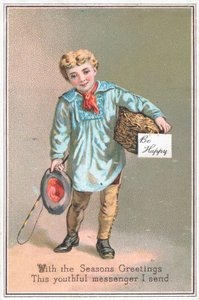 Çocuk hediye sepeti, Noel kartı teslim by English School