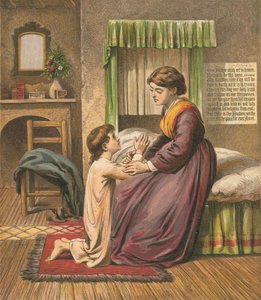 Annesiyle dua eden çocuk by English School