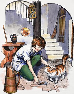 kedi ile çocuk by English School