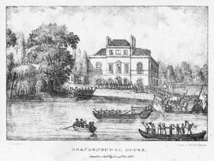 Brandenburgh Evi, Londra (gravür) by English School