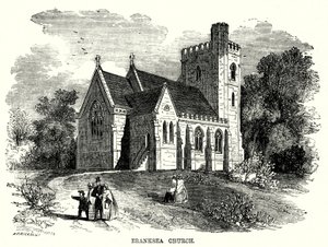 Branksea Kilisesi (gravür) by English School