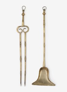 Pirinç maşa ve kürek, c.1650-99 (pirinç)