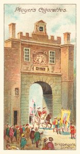 Bridgegate, Londra (chromolitho) by English School