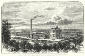 Bridgewater Foundry, Patricroft (gravür) by English School