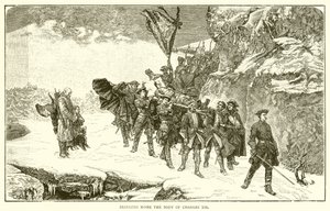 Charles XII'nin Cesedini Eve Getirmek by English School