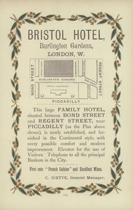 Bristol Oteli (gravür) by English School