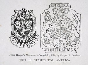 Amerika için İngiliz pulları by English School