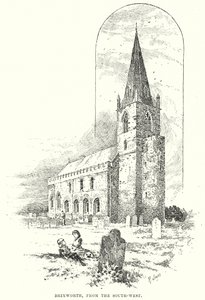 Brixworth, Güneybatıdan (gravür) by English School