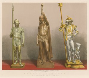 Bronz Heykeller (chromolitho) by English School