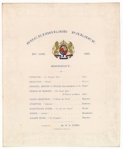 Buckingham Sarayı Konseri, 22 Haziran 1868 by English School