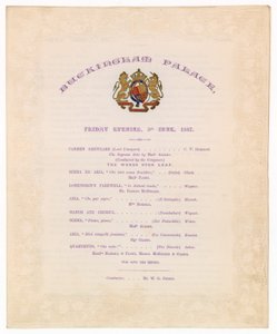 Buckingham Sarayı Konseri, 3 Haziran 1887 by English School