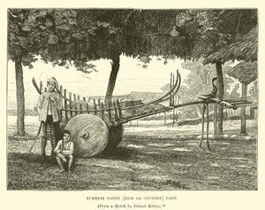Birmanya çeltik (Pirinç veya Ülke) arabası by English School
