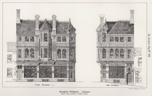 İş Yerleri, Cardiff (gravür) by English School