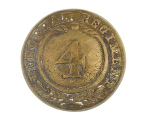 Düğme, diğer rütbeler, 4. Bengal Avrupa Alayı, 1855-1861 by English School