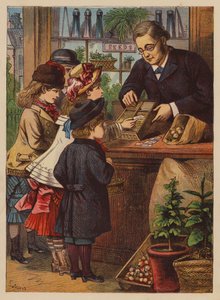 Tohumların Satın Alınması (renkli taş baskı) by English School