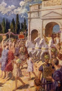 Sezar geçiyor (renkli taş baskı) by English School