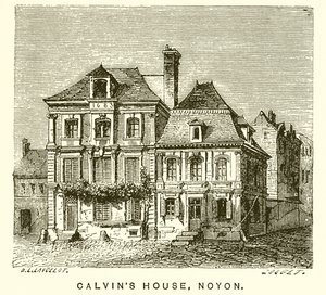 Calvins Evi, Noyon by English School