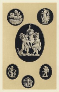 Eski Wedgwood Ware'da Cameos by English School