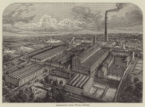 Camperdown Keten Fabrikası, Dundee (gravür) by English School