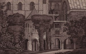 Canterbury: Babtistry (lito) by English School
