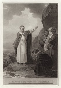 Canute saray mensuplarını azarlıyor by English School