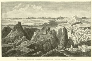 Cape Fligely, Payers en kuzeydeki nokta Franz Josefs Land by English School