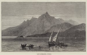 Cape Kormakiti, Kıbrıs (gravür) by English School