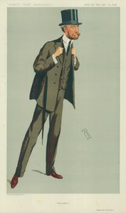 Kaptan G SC Swinton, Doğu ve Batı, 24 Temmuz 1912, Vanity Fair karikatürü by English School