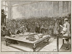Kaptan Kidd Avam Kamarası barının önünde, Cassells Illustrated History of England