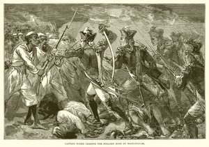 Kaptan Yorke Masulipatam'da umutsuz umuda liderlik ediyor (1759) by English School